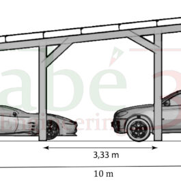 Charpente parking A 10X15m