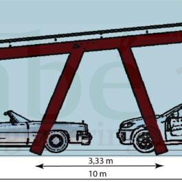Charpente parking B 10X15m